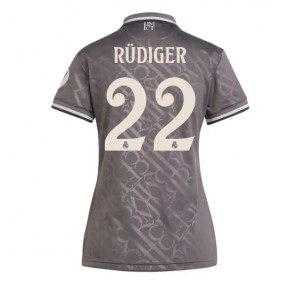 Billiga Real Madrid Antonio Rudiger #22 Tredjeställ Dam 2024-25 Kortärmad